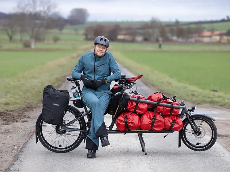 Fahrradheld Gunnar Fehlau und sein Lastenrad